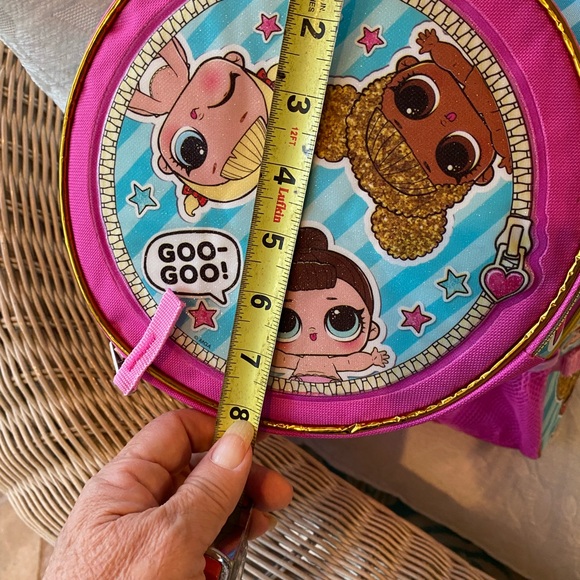 LOL Surprise Adorable Pink Lrg Backpack w/Small Round Lunchbag/Pouch NWOT💓 - Picture 6 of 10